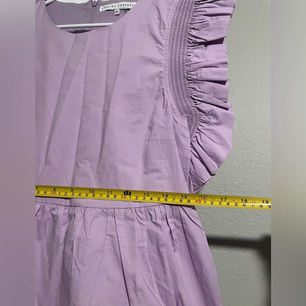 English Factory Purple Ruffled Tiered Sundress - Picture 6 of 9